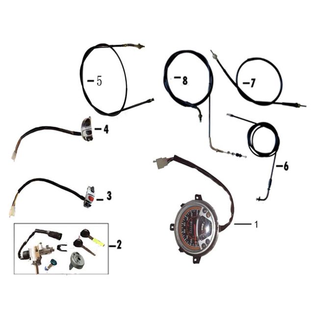 Ignition Switch - Handlebar BTC Ceo New