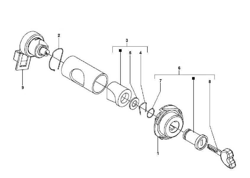 Ignition Switch Vespa Lx 2-Stroke