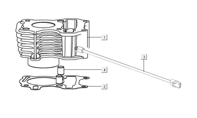 Cylinder assy Kymco Filly 50 E5+