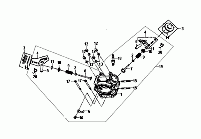 CYLINDERHEAD Kpl.SYM Orbit II Euro 4 Matt Grey