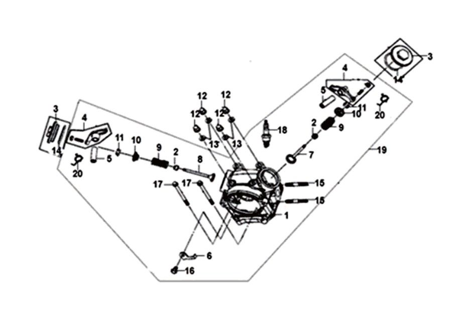 Cylinder head Kpl Sym Symphony ST euro4