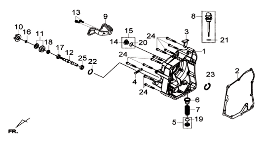Right cover Sym Joymax 300I ABS E3 2-014-2016