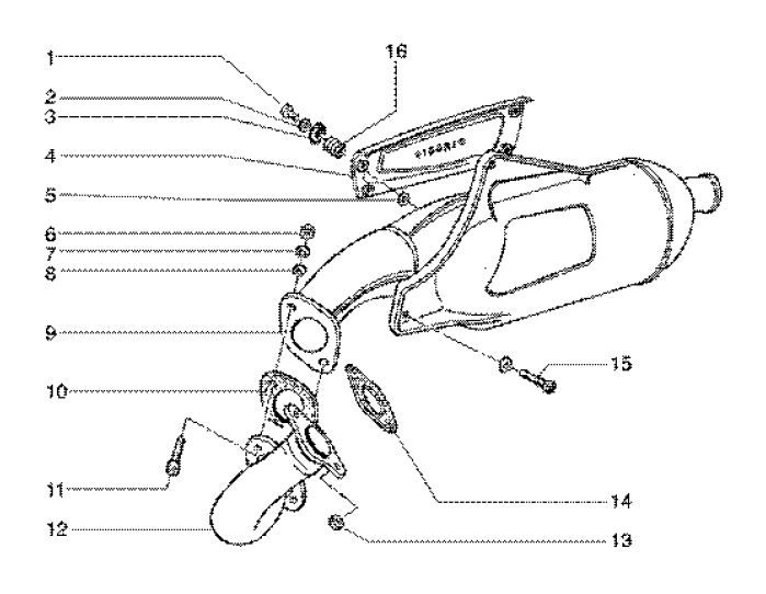 Silencer Gilera Runner 180cc FXR 2-stroke