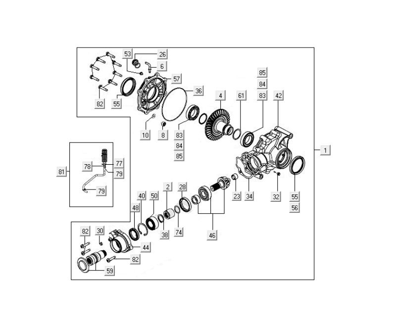 Differential Kymco MXU 400