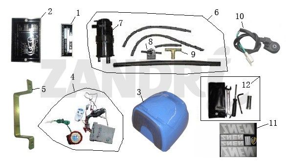 Various parts BTC Grande Retro GT1 red