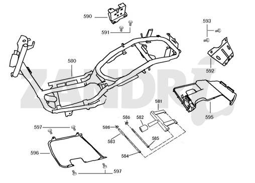 Various parts BTC Riva Sport dark blue