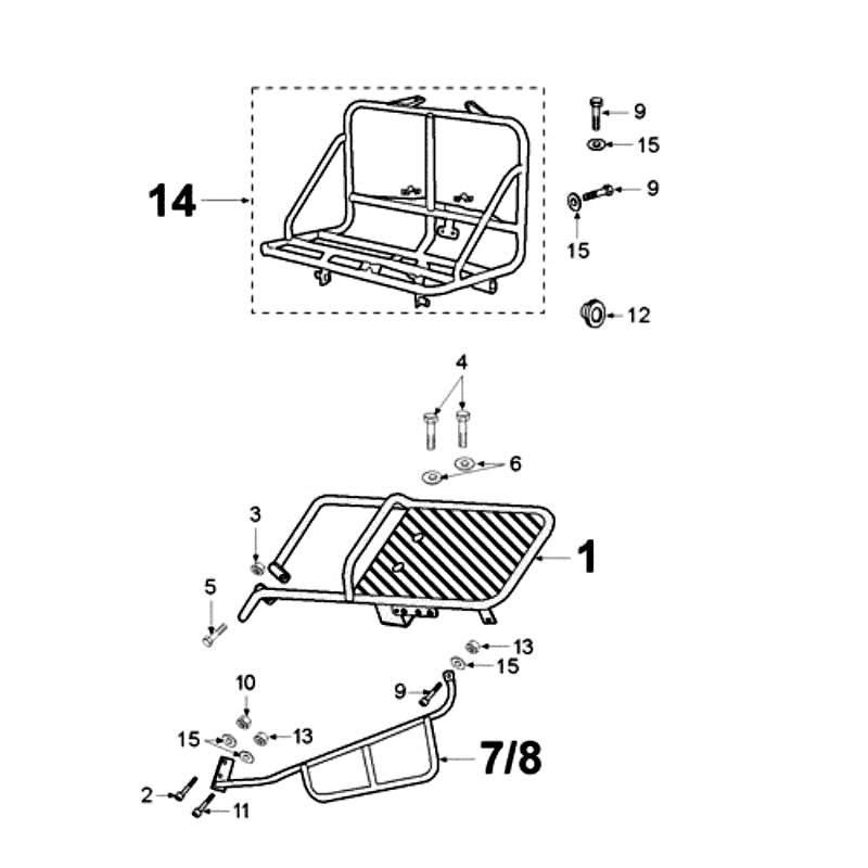 Carrier Peugeot Fox Delivery Red