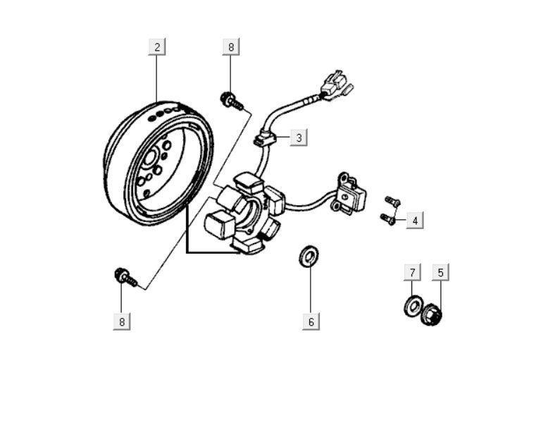 Alternator Kymco K-Pipe 125cc