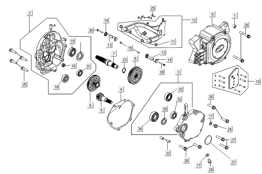 Electric motor Kymco E-Vitality