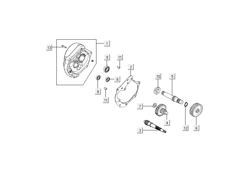 Final transmission Kymco Like 4-stroke black gloss like T T
