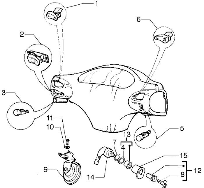 Electric parts 2 Piaggio Liberty 4-stroke up to 2005