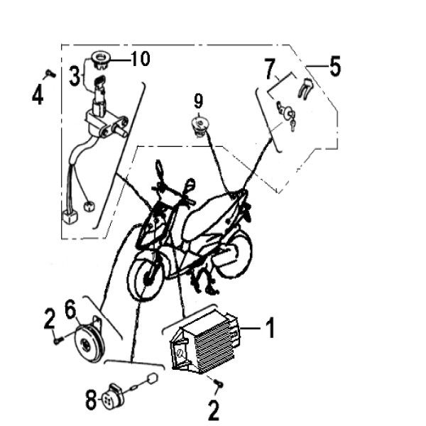 Electric parts 2 Generic Roc silver 2010 2-stroke