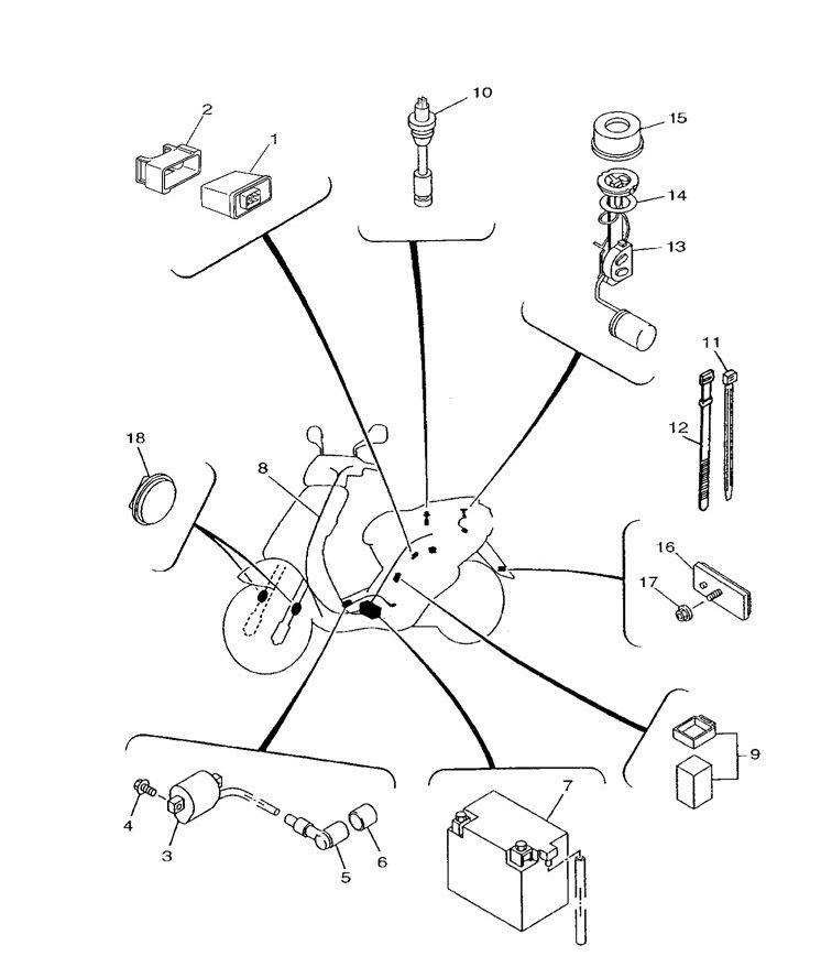 Electric parts 2 Yamaha Neo's 2-stroke (2003 to 2008)