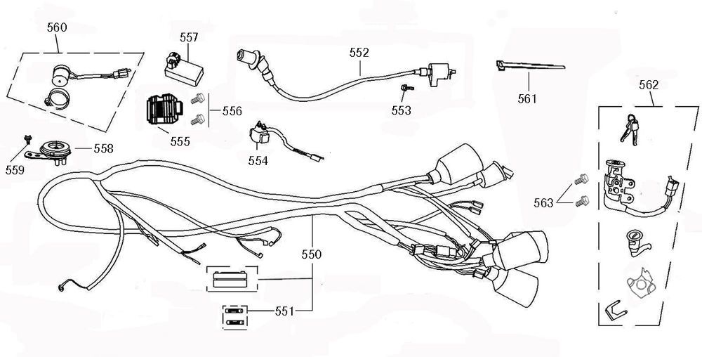 Electrical parts AGM R8