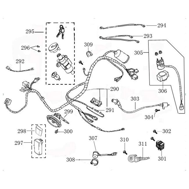 Electric parts Agm Veterano