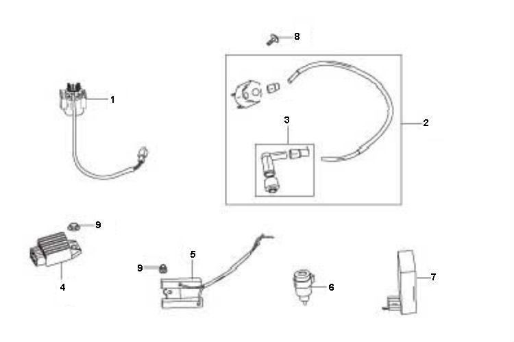 Electric parts Benzhou City Star 4 stroke