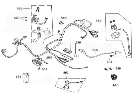 Electrical parts Edwards Tomorrow Legend 50 4T AC red