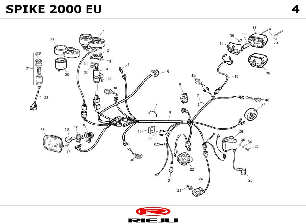 Electric parts Rieju Spike sports black 2004 2-stroke