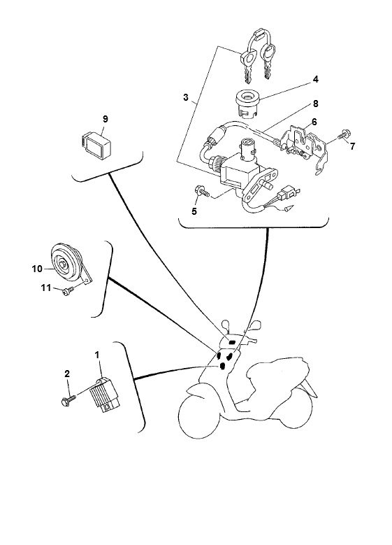 Electric parts Yamaha Neo's 2-stroke (until 2003)