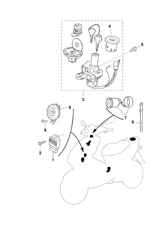 Electrical parts Yamaha Aerox 2-stroke