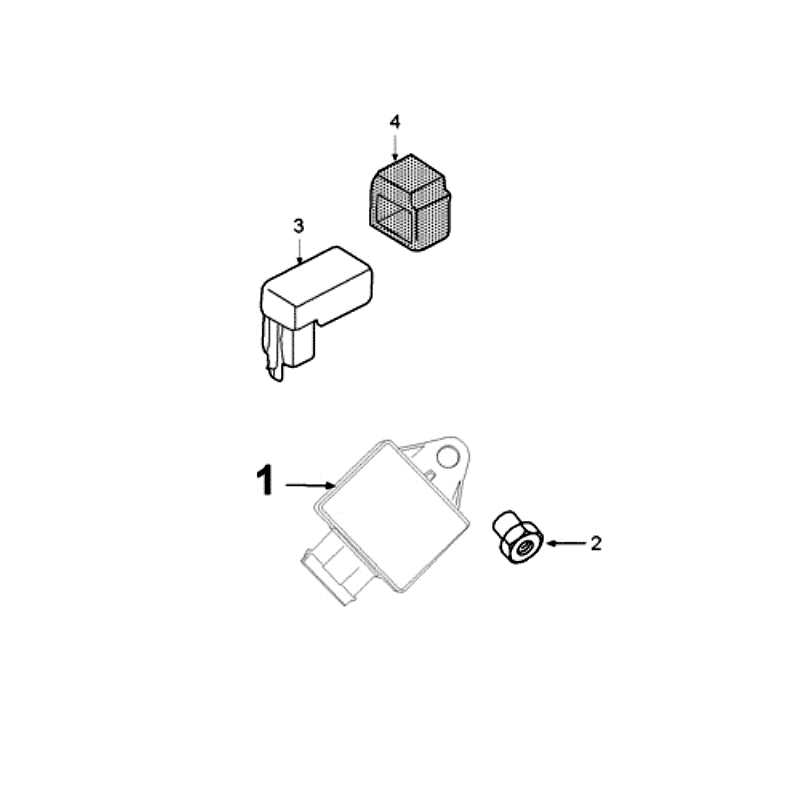 Electronic Part With CDI Peugeot Jet Force LC Injection Red