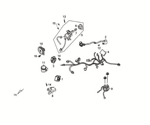 Elektronische delen Sym Crox 50 E3