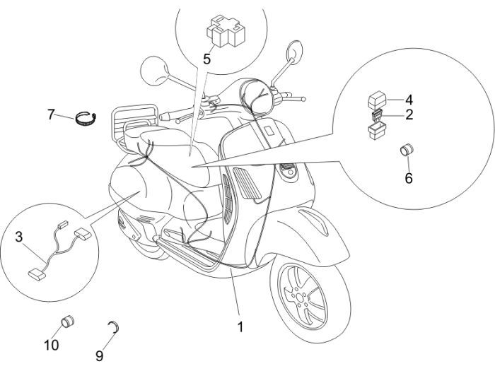 Wiring Harness Vespa Lxv 2-Stroke