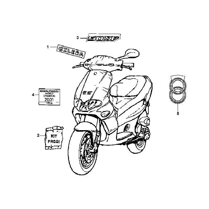 Gilera Runner 98-2005 2-Stroke Emblems