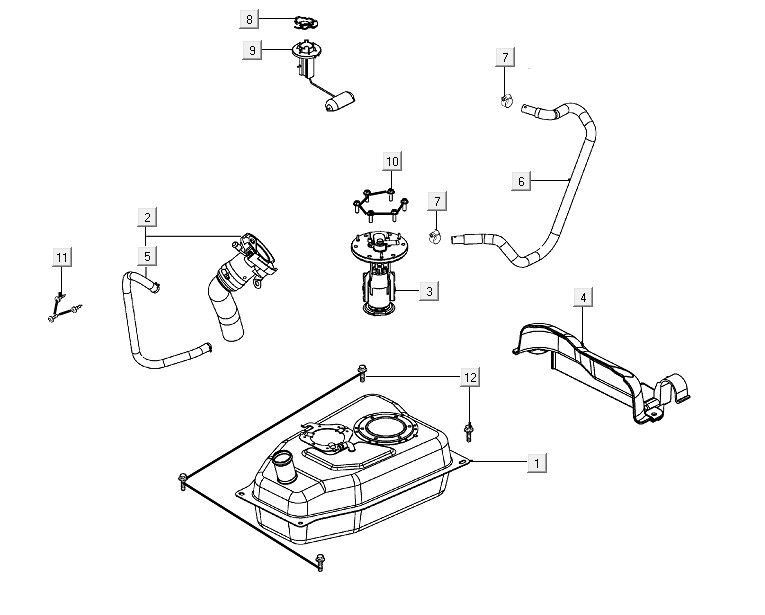 Fuel tank Kymco People S150i E4