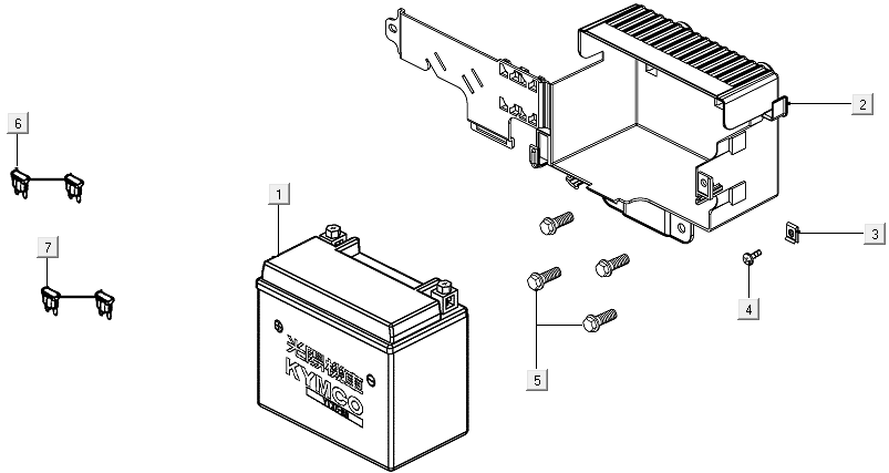 Battery Kymco New Like 150I E4