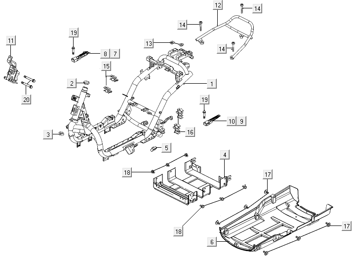 Frame Kymco E-Vitality