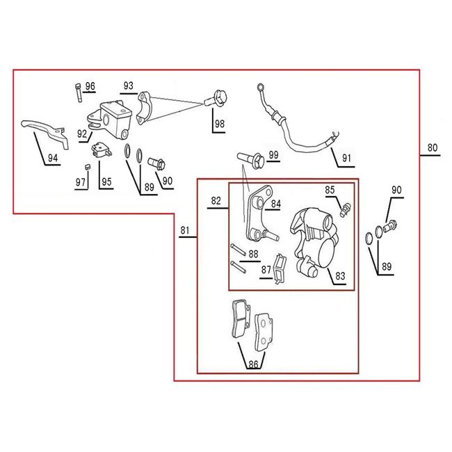 Brake brake caliper BTC F22