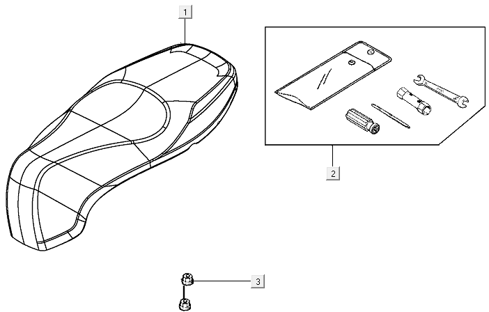 Zadel Kymco New Like 150i Euro 4