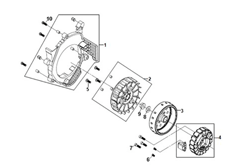 Flywheel comp Sym ADX 125i ABS+ TCS E5 2023