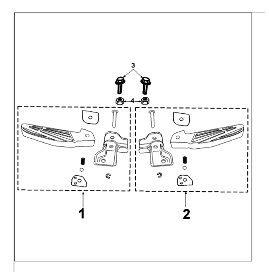 Footrest Peugeot Tweet 125 EFI YO N SBC E4 2018-2020