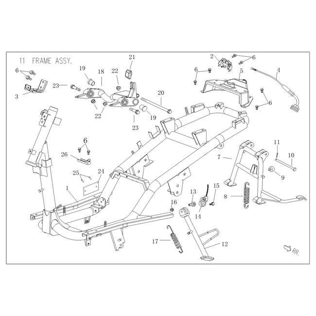 Frame parts Agm Vx50 plus