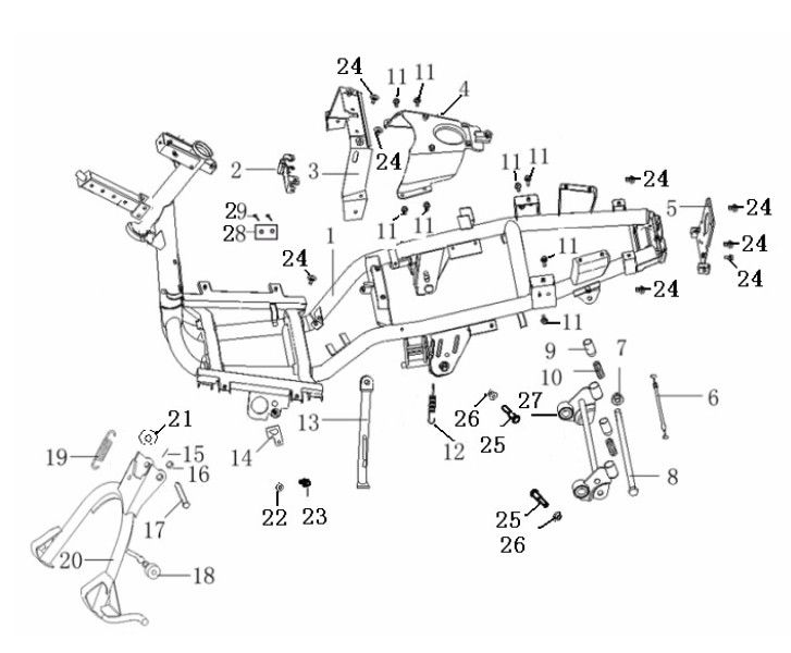 Frame Generic Ideo copper 2010 2-stroke 25