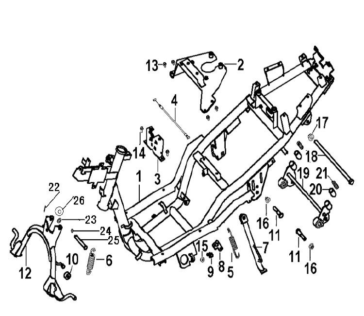 Frame Generic Xor williams 2009 2-stroke