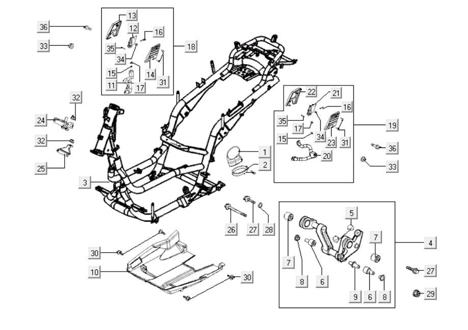 Frame Kymco People S 300i