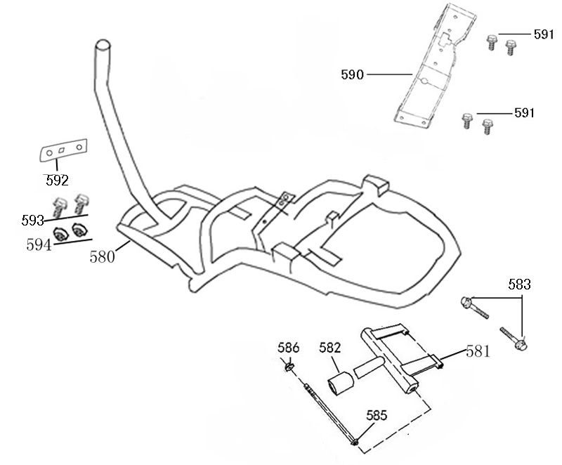 Frame Rover Riva II smokey