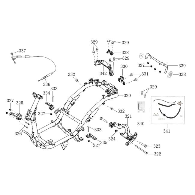 Frame + accessories Agm Veterano