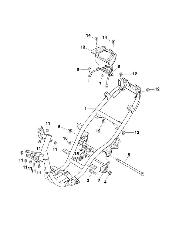 Frame Yamaha Aerox 2-stroke