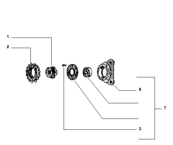 Freewheel Vespa Ciao 2 stroke