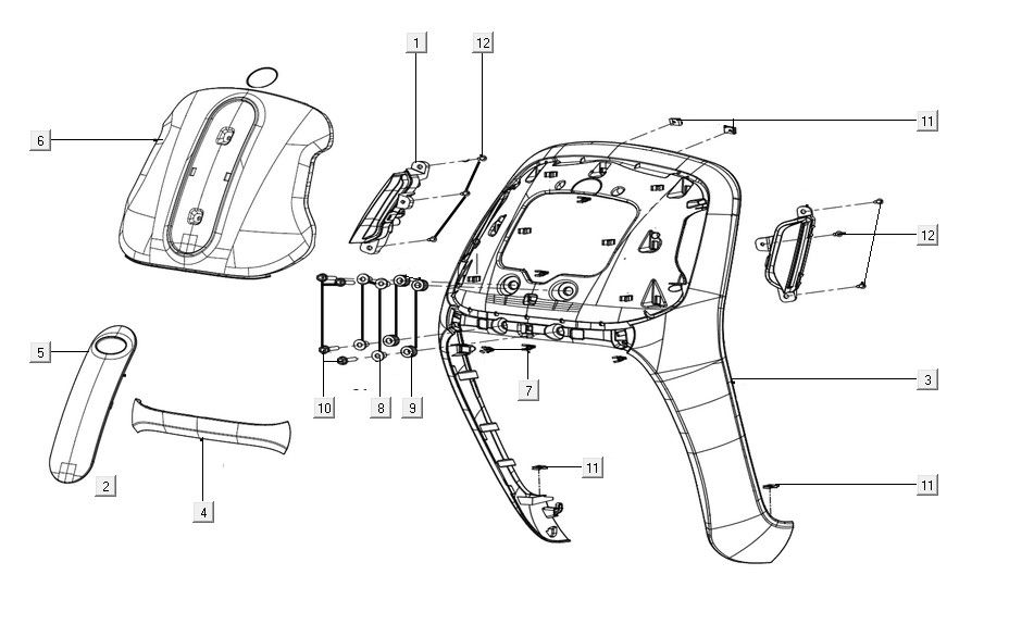 Front cover assy Kymco Filly 50 E5+ Mat wit