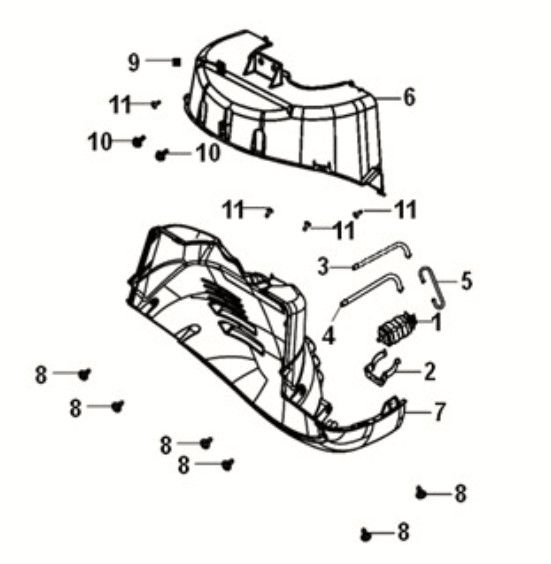 Front Fender Sym Fiddle IV 50 E5