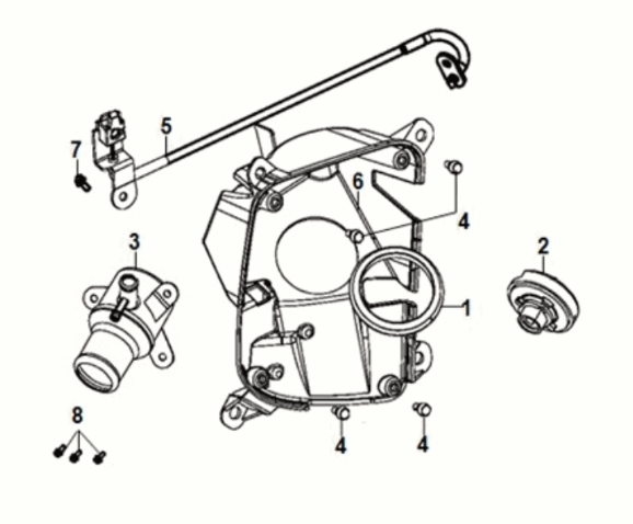 Front inner tray Sym Fiddle IV 125i AC CBS E5 2020-2021