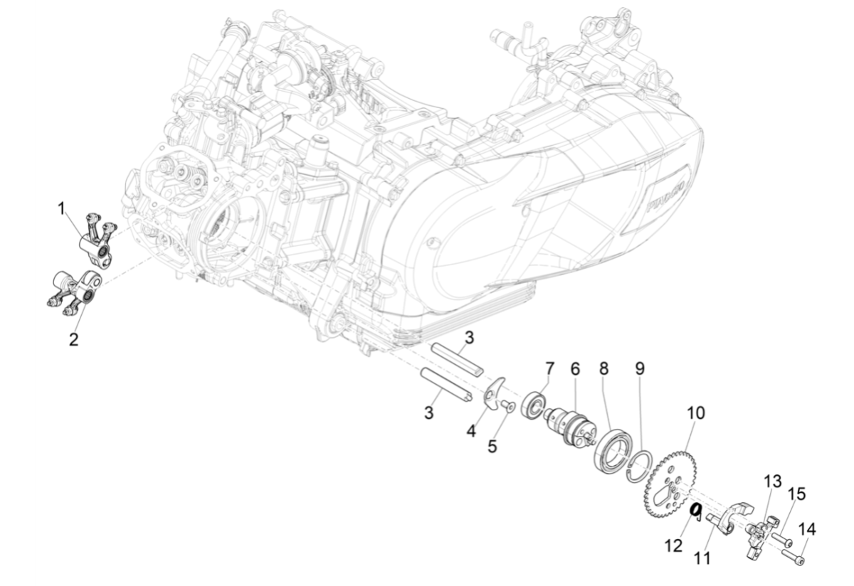 Piaggio Medley 125 ABS E5 2021-2022 Group Balancing Support (EMEA)