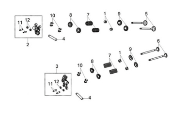 In-exh. valve Sym Joymax Z 125 E4