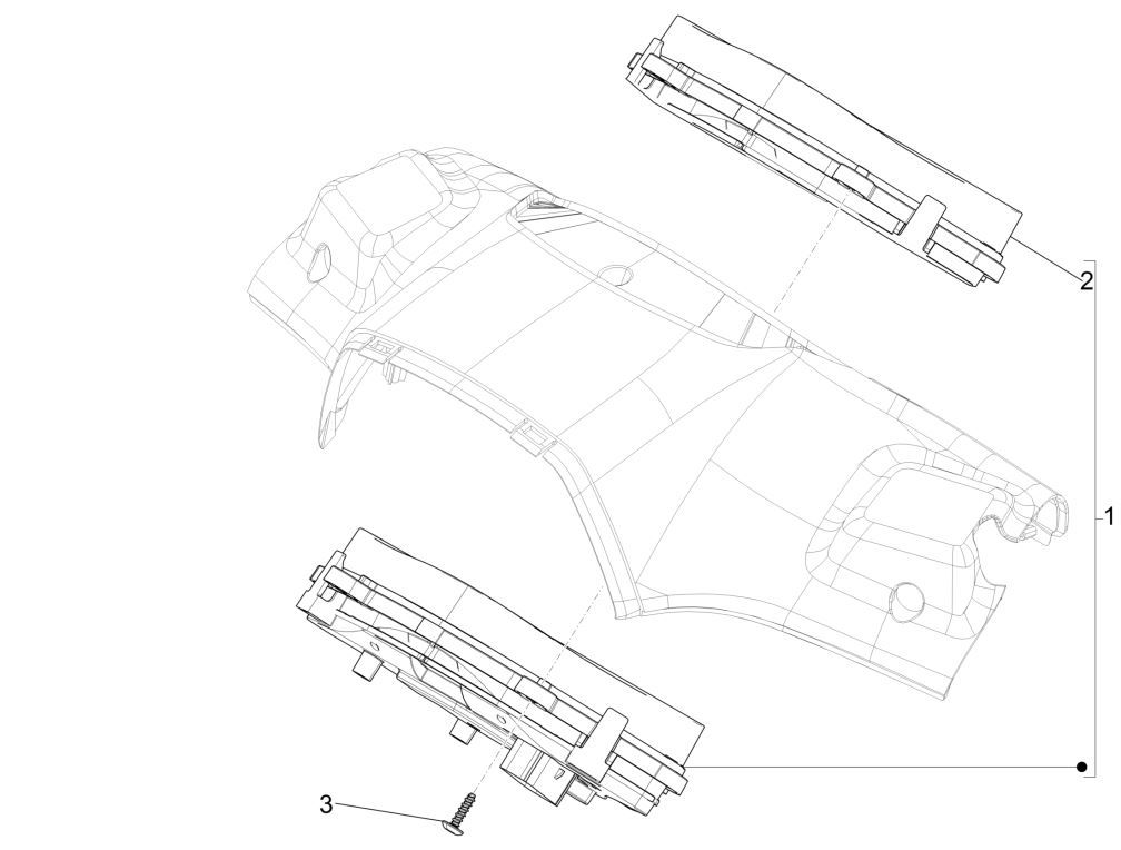 Instrument group- Cruscotto Vespa Sprint 125 4T 3V IE ABS