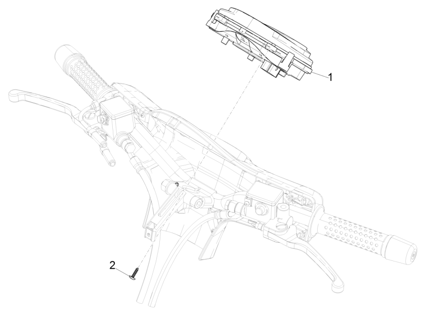 Instrument Group - Cruscotto Vespa GTS 125 4T E5 ABS 2021 (EMEA)